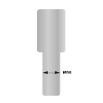 Gängad bult M14 för spännbult